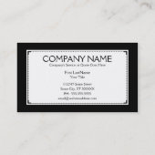 平らな洗練 名刺 (裏面)