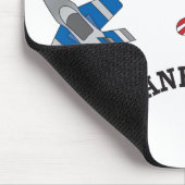 平らな熱狂する マウスパッド (コーナー)