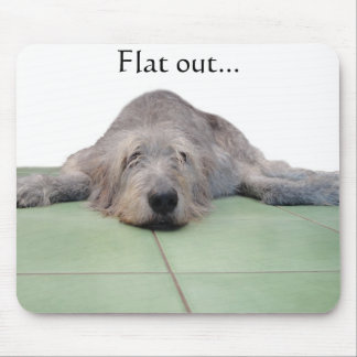 平らな犬のmousepad… マウスパッド