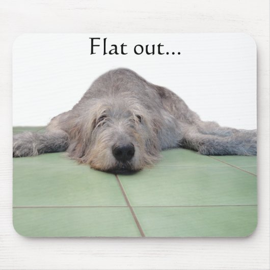 平らな犬のmousepad… マウスパッド (正面)