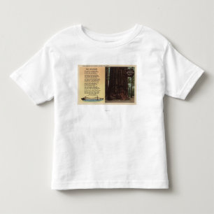 平らな車線のレッドウッドの眺め トドラーTシャツ