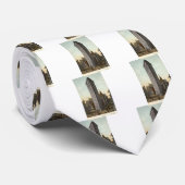 平らな鉄の建物、ニューヨークシティの1918年のヴィンテージ ネクタイ (ロール)