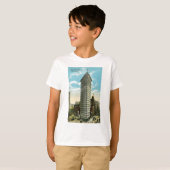 平らな鉄の建物。 ブロードウェイおよび第5 Ave。 NYC Tシャツ (正面フル)
