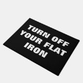 平らな鉄を消す ドアマット (アングル)