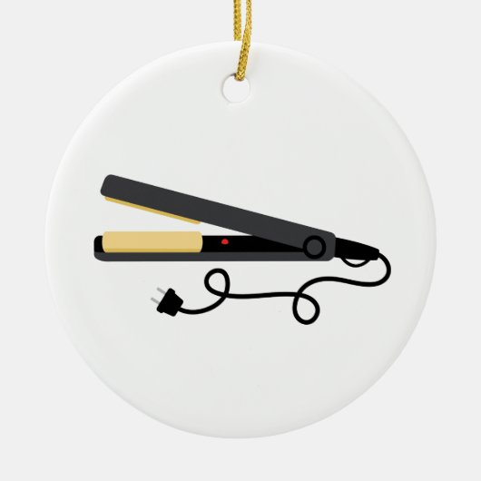 平らな鉄 セラミックオーナメント (正面)