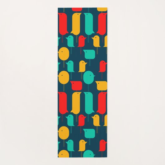 平らな鳥 ヨガマット (裏面)