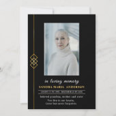 平エレガントらな黒写真追悼番組 サンキューカード (正面)