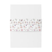 平エレガントモダン植物緑結婚病 招待状ベリーバンド (裏面例)