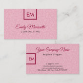 平エレガントモダン色のグリッターと赤 名刺 (正面/裏面)