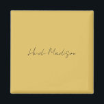 平エレガントモダン金ゴールドシンプル色書 マグネット<br><div class="desc">トレンディーレトロスタイルテンプレートすべてのニーズ。</div>