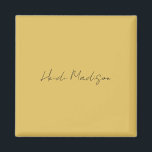 平エレガントモダン金ゴールドシンプル色書 マグネット<br><div class="desc">トレンディーレトロスタイルテンプレートすべてのニーズ。</div>