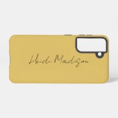 平エレガントモダン金ゴールドシンプル色書 SAMSUNG GALAXYケース (裏面横)