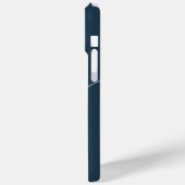 平エレガント塵のネイビーブルースクリプトモノグラム Case-Mate iPhoneケース (裏面 / 左)