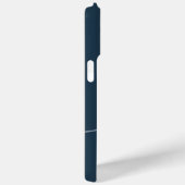 平エレガント塵のネイビーブルースクリプトモノグラム Case-Mate iPhoneケース (裏面 / 右)