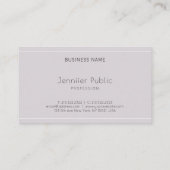 平エレガント頭が切れるモダンプロフェッショナルカッコいい 名刺 (裏面)