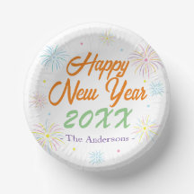 平カラフル正月大晦日パーティー – ホワイト