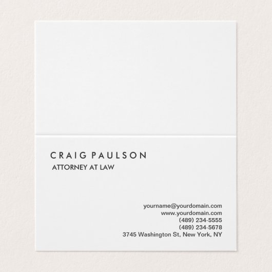 平クラシカルエレガントプロフェッショナル名刺 名刺 (外部フラット)