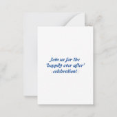 平シンプルらな除草の招待 ノートカード (裏面)