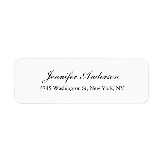 平シンプルエレガントクラシカル書 ラベル (正面)