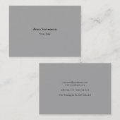 平シンプルクリエイティブプロフェッショナルグモダンレー 名刺 (正面/裏面)