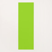平シンプル緑無地の色 ヨガマット (裏面)