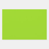 平シンプル緑無地の色 ラッピングペーパーシート (正面)