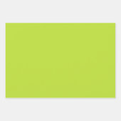 平シンプル色無地の鮮な酸グリーンライム ラッピングペーパーシート (正面)