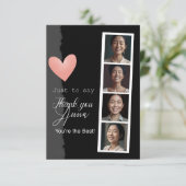 平パーソナライズされたらなグリーティングカード サンキューカード (スタンド正面)