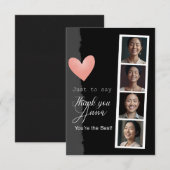 平パーソナライズされたらなグリーティングカード サンキューカード (正面/裏面)