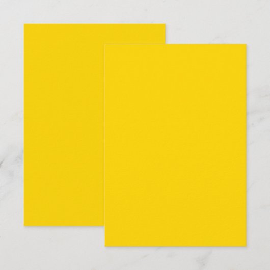 平パーソナライズされた平サンキューカード-金ゴールド色 サンキューカード (正面/裏面)