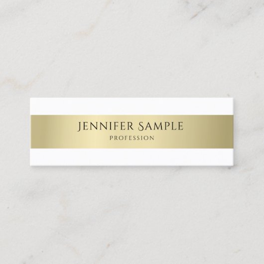平ミニマルモダン式プロフェッショナルエレガント スキニー名刺 (正面)