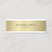 平ミニマル式モダンプロフェッショナルエレガント スキニー名刺 (正面)
