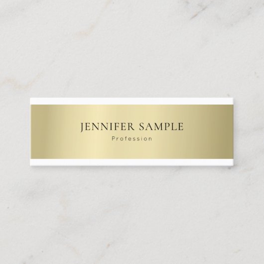 平ミニマル式モダンプロフェッショナルエレガント スキニー名刺 (正面)