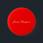 平モダンエレガント式シンプルプロフェッショナル赤 缶バッジ<br><div class="desc">タイプとサ違うイズから選択簡単編集ツールクラシカルプロフェッショナルシンプルテンプレート（すべてのニーズ）。</div>