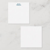 平モダンエレガント式シンプルプロフェッショナル ノートカード (正面/裏面)