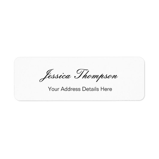 平モダンエレガント式シンプルプロフェッショナル ラベル (正面)