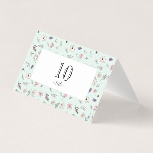 平モダンエレガント植物緑結婚のテーブル (正面)