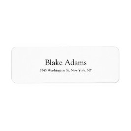 平モダンエレガント白と黒クラシカル ラベル