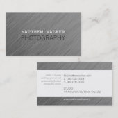 平モダンミニマル頭が切れる仕上げアルミニウム 名刺 (正面/裏面)