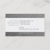 平モダンミニマル頭が切れる仕上げアルミニウム 名刺 (裏面)