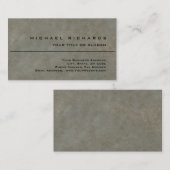 平モダンユニークエレガント石の壁 名刺 (正面/裏面)