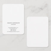 平モダン然な垂直ミニマリスト白黒 名刺 (正面/裏面)