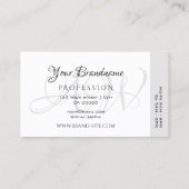 平モダン白デコカラフルーストライプモノグラム 名刺 (裏面)