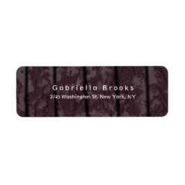 平モダン茶ユニーク材 ラベル