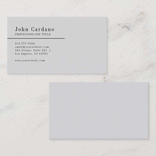 平モダン面 名刺 (正面/裏面)