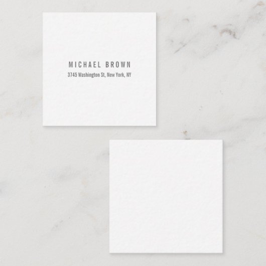 平ユニークエレガントクラシカル純ミニマル エンクロージャーカード (正面/裏面)