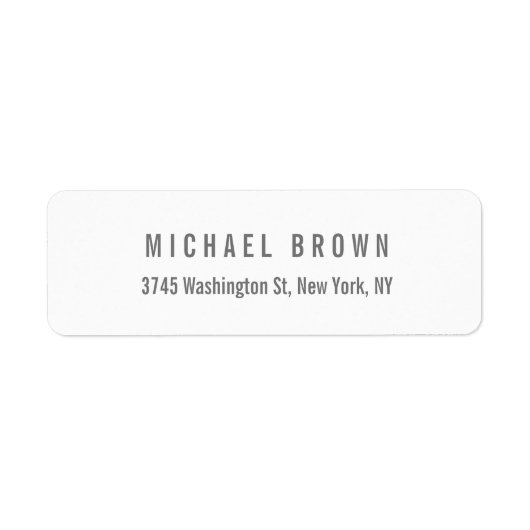 平ユニークエレガントクラシカル純ミニマル ラベル (正面)