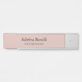 平ユニークエレガント式シンプルバラ金ゴールド色 サインプレート (正面)