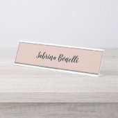 平ユニークエレガント式シンプルバラ金ゴールド色 デスクネームプレート