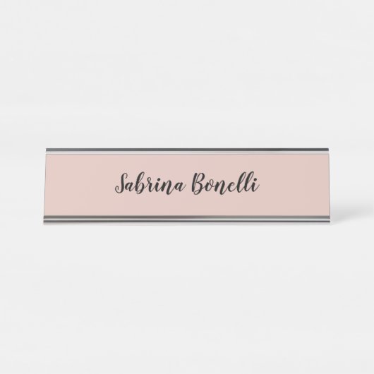 平ユニークエレガント式シンプルバラ金ゴールド色 デスクネームプレート